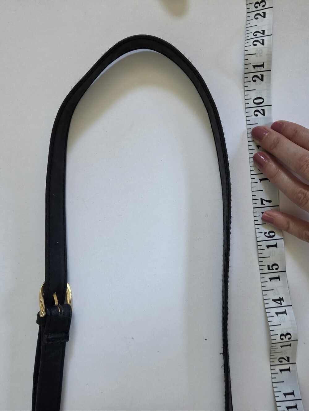 VTG Black suede leather crossbody bag with woven gold accents wallet card slots - Picture 9 of 9